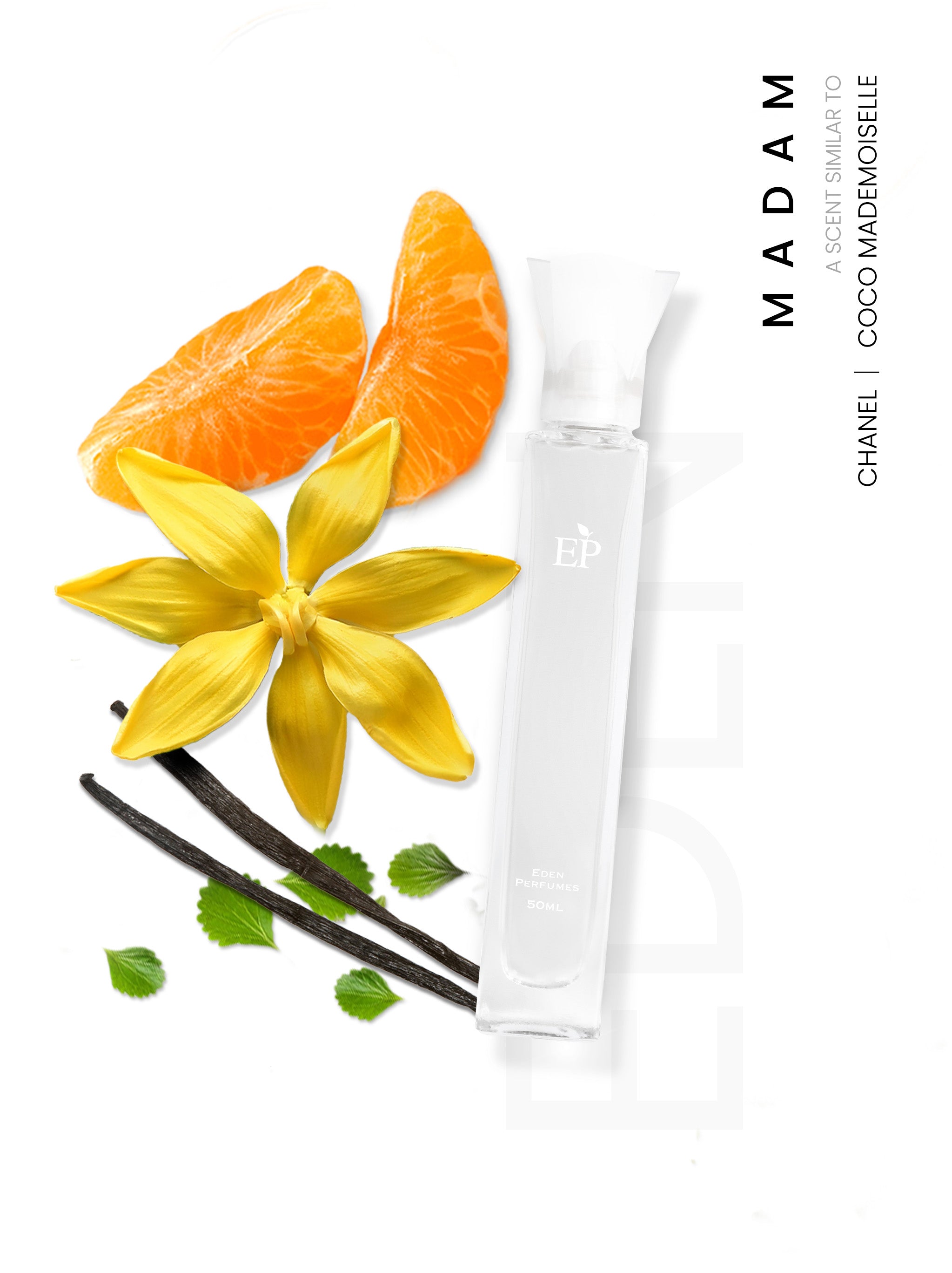 Madam - A scent similar to Coco Mademoiselle by Chanel.