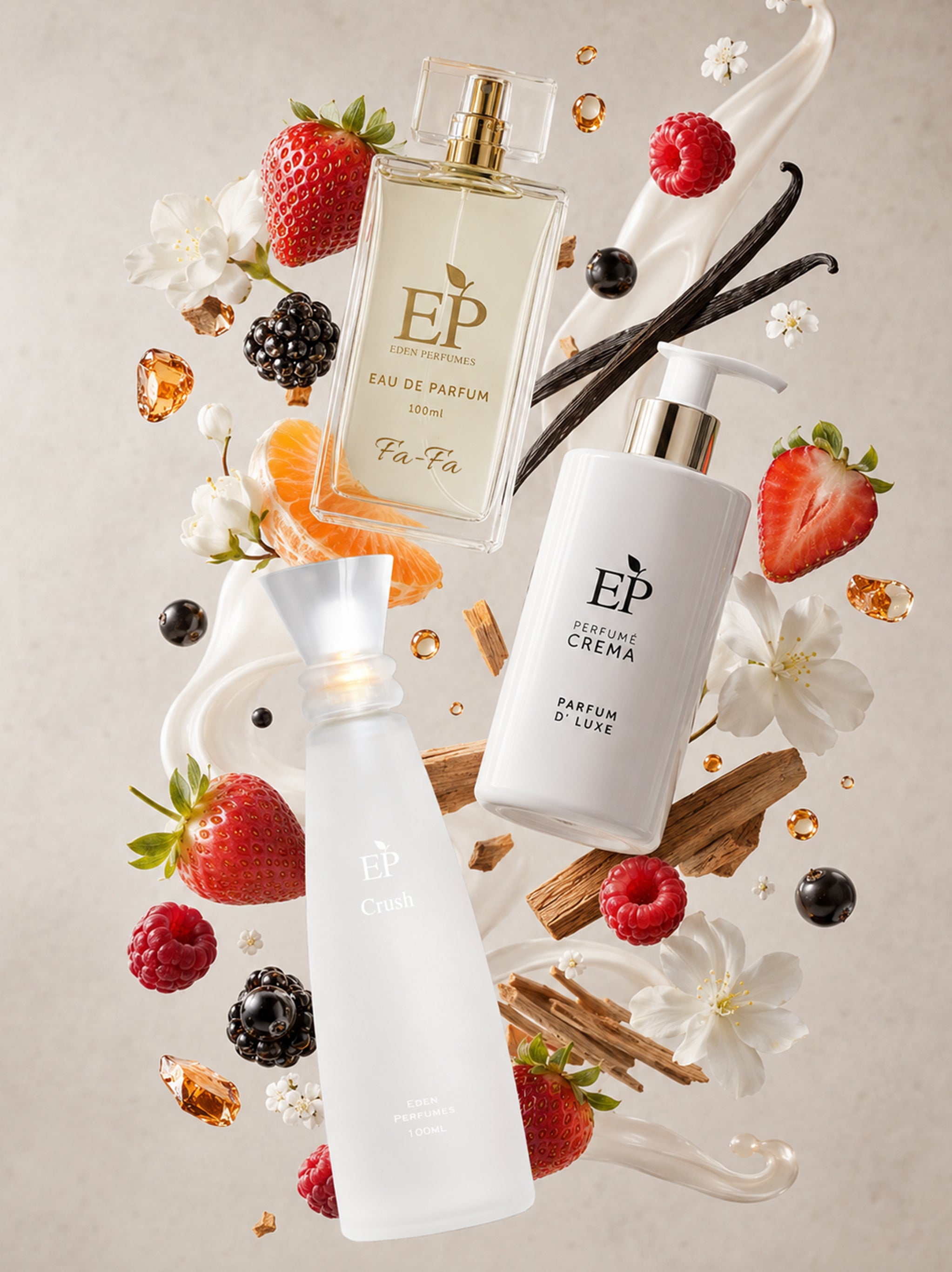 Fa-Fa Lotion + Fa-Fa Fragrance + Crush Fragrance