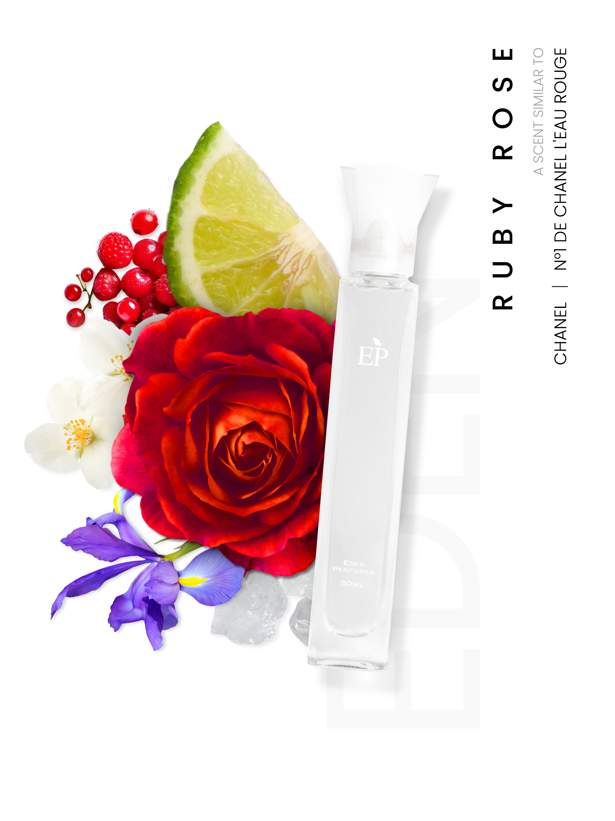 Ruby Rose - A scent similar to N°1 de Chanel L'Eau Rouge Chanel.